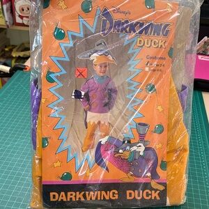 Vintage 1990s Disney Darkwing Duck Costume - Purple, Yellow, Black